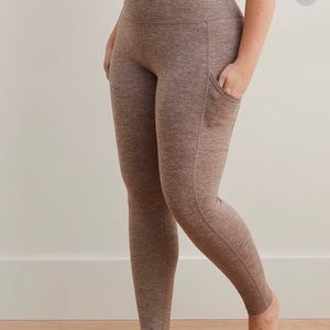 NEVER WORN,Tan high waisted AERIE leggings